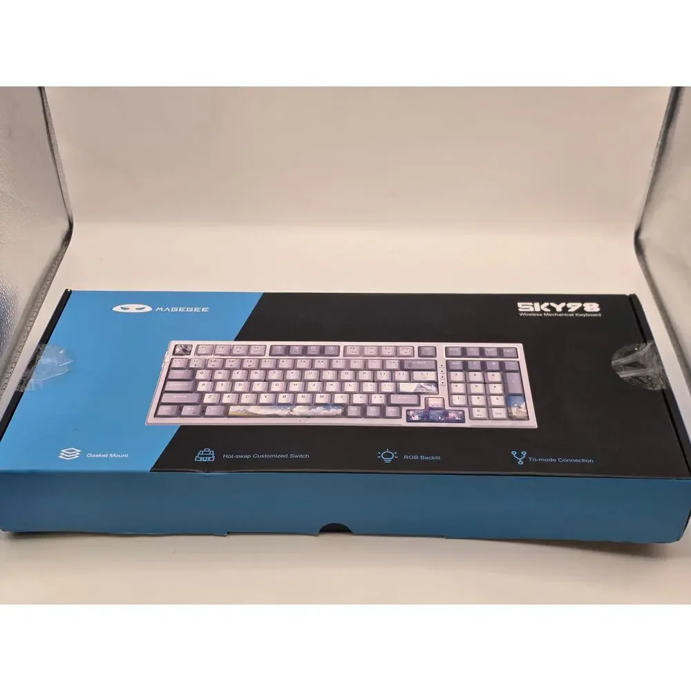 MageGee SKY98 Wireless Mechanical Keyboard 96% RGB Hot Swap Tri-Mode